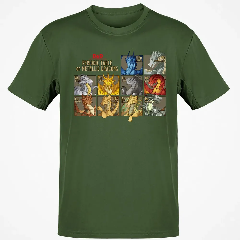 Periodic Table Of Metallic Dragons Classic Unisex T-Shirt - 7