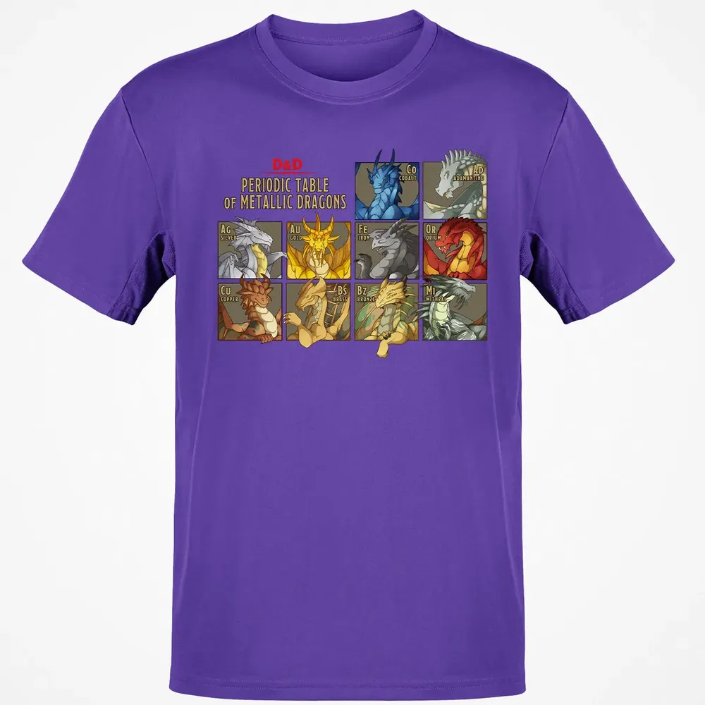 Periodic Table Of Metallic Dragons Classic Unisex T-Shirt - 10