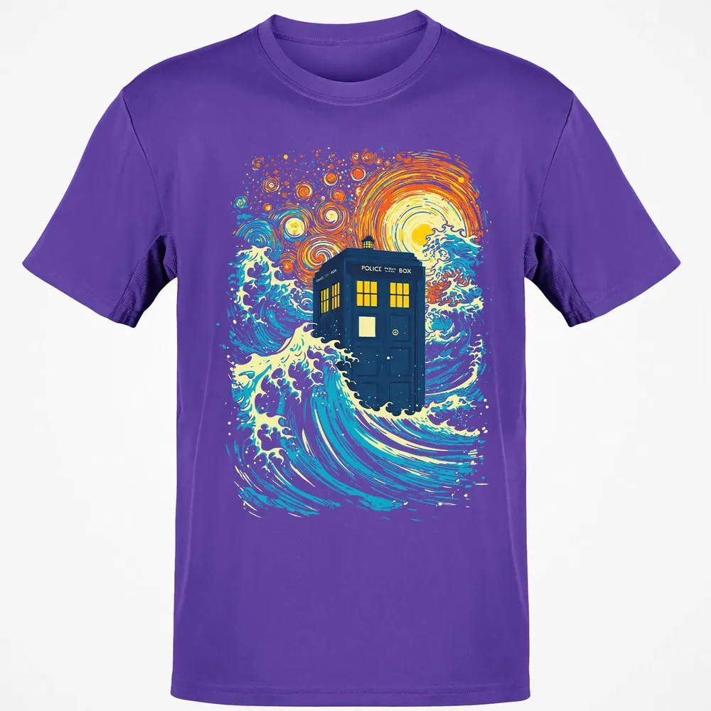 Starry Wave Blue Box Classic Unisex T-Shirt - 10