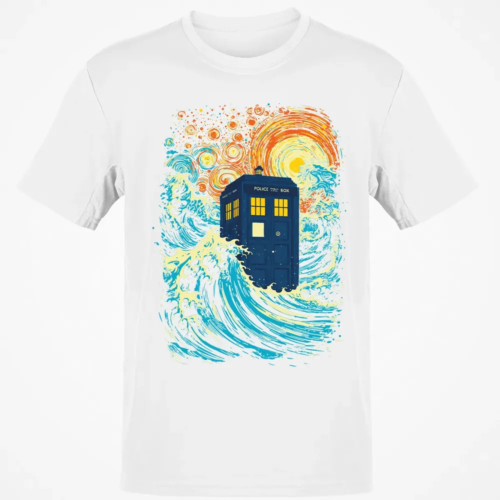 Starry Wave Blue Box Classic Unisex T-Shirt - 13