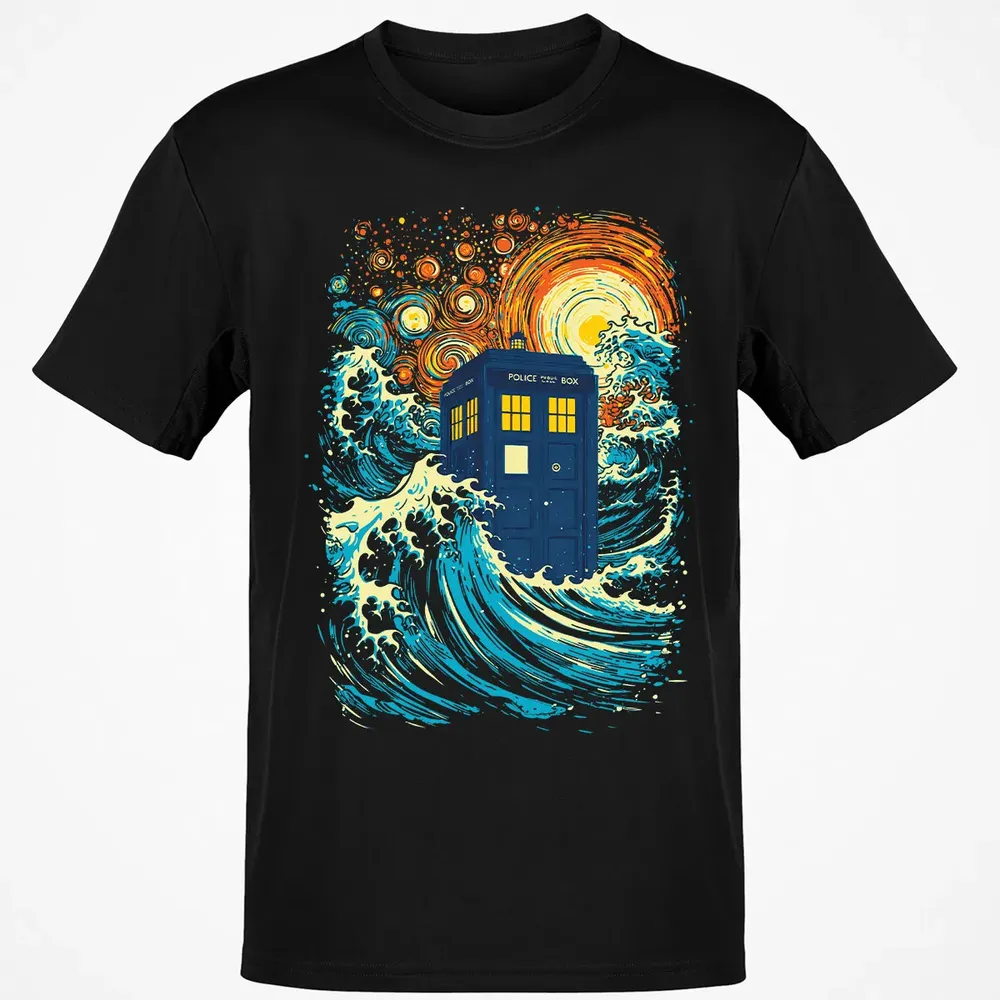 Starry Wave Blue Box Classic Unisex T-Shirt - 2