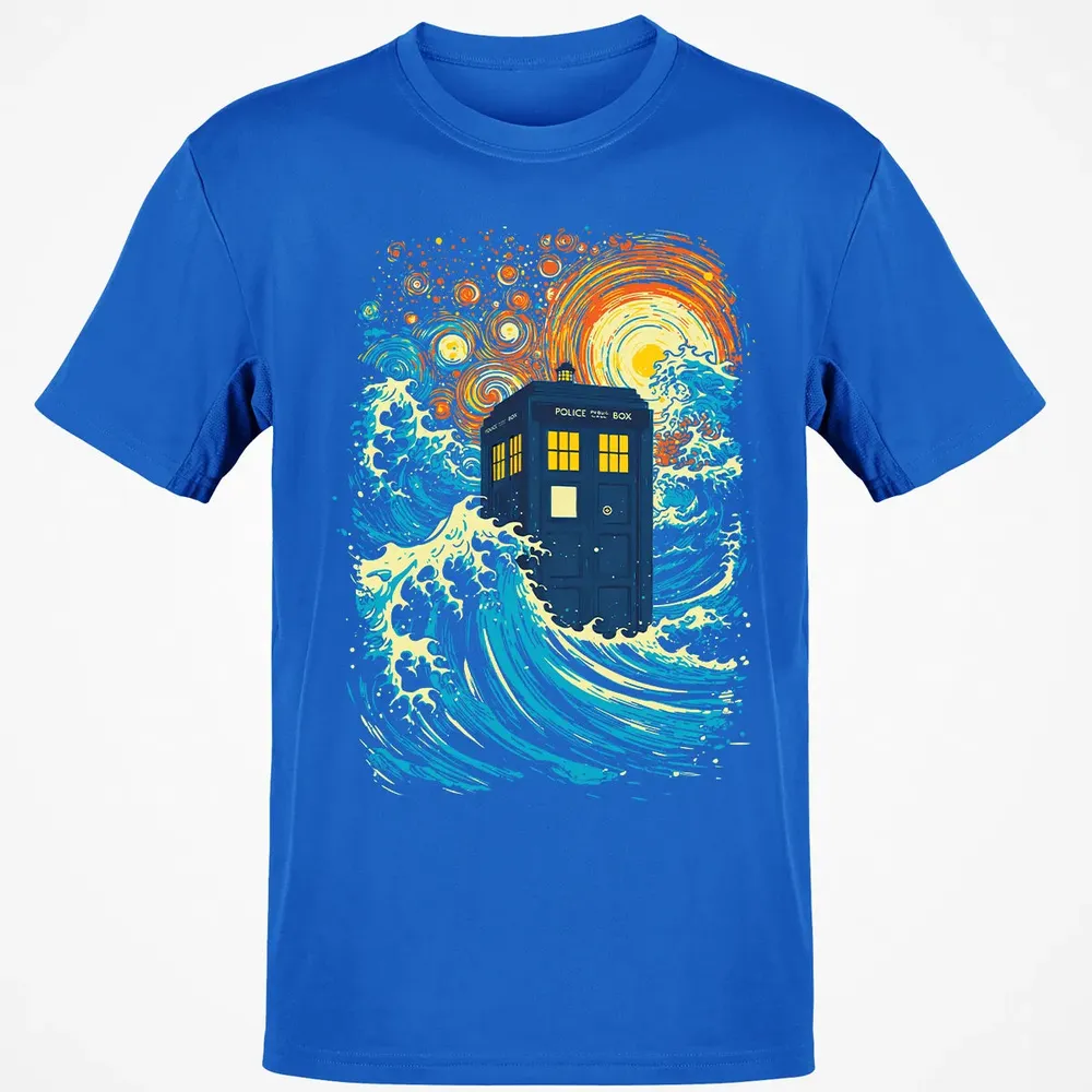 Starry Wave Blue Box Classic Unisex T-Shirt - 12