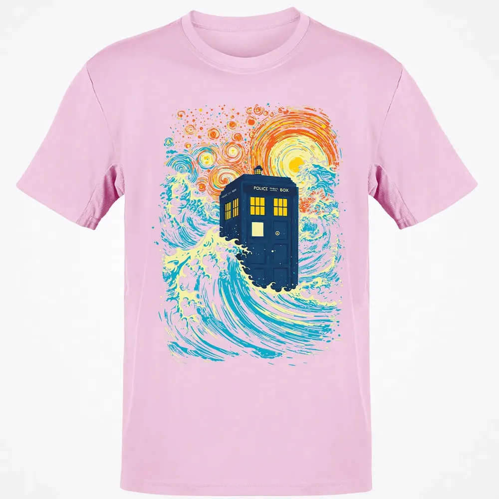 Starry Wave Blue Box Classic Unisex T-Shirt - 6