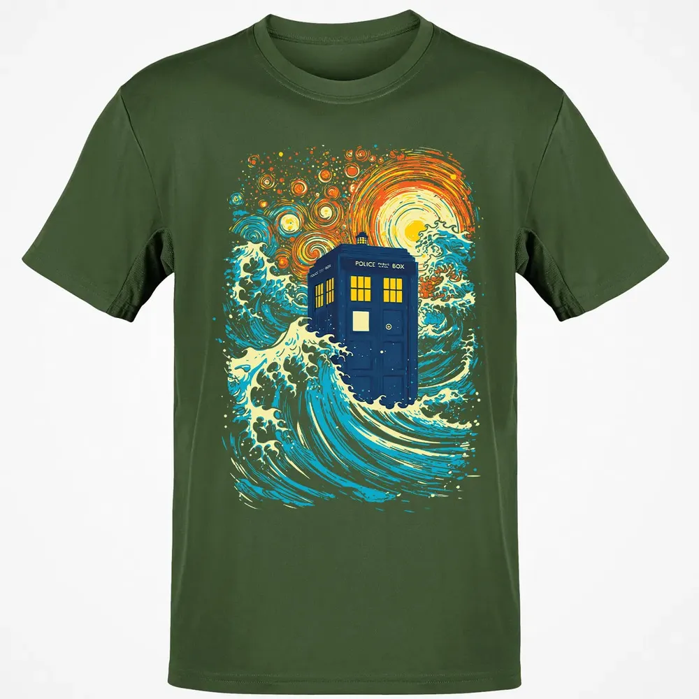 Starry Wave Blue Box Classic Unisex T-Shirt - 7