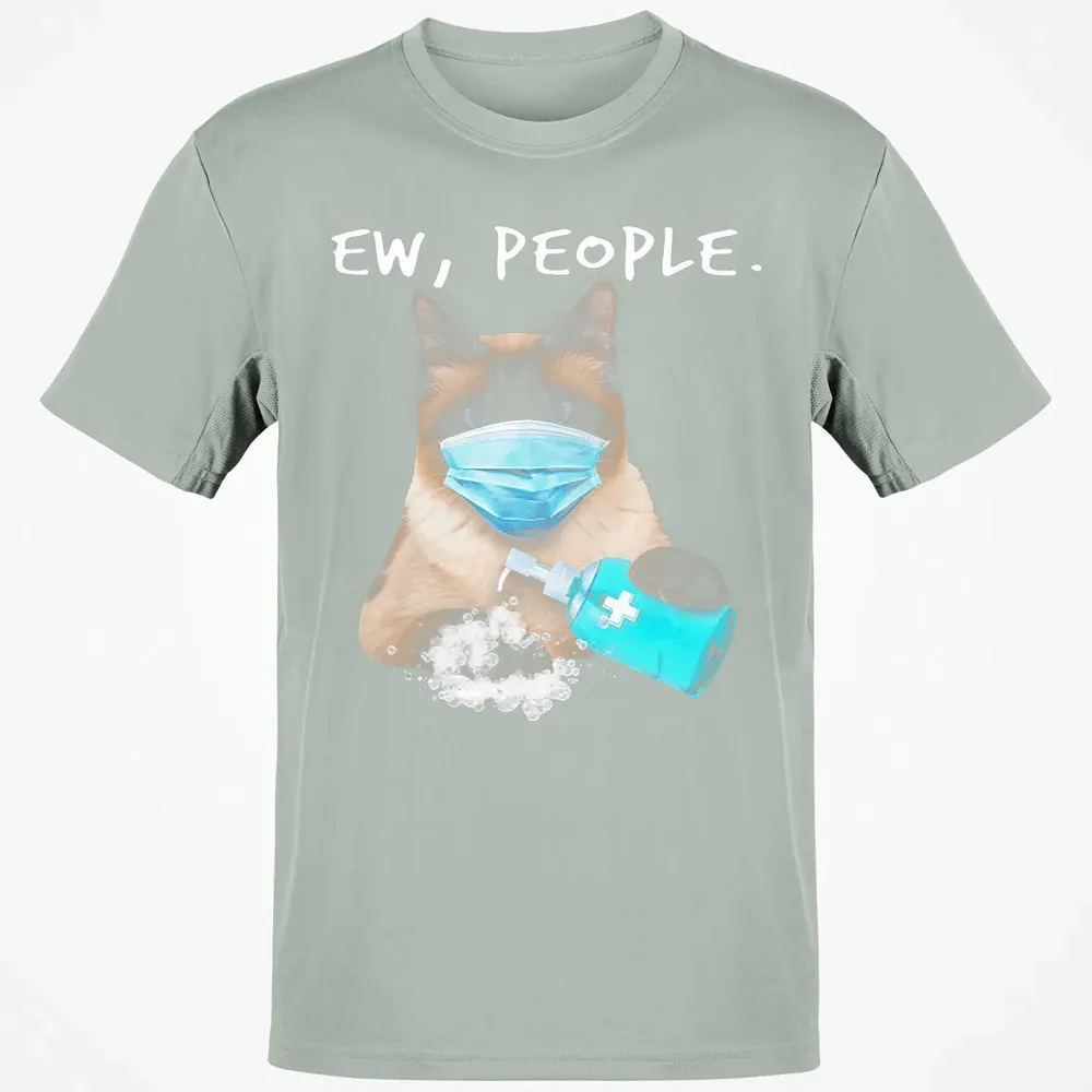 Siamese Cat Ew People Dog Wearing A Face Mask Classic Unisex T-Shirt - 3