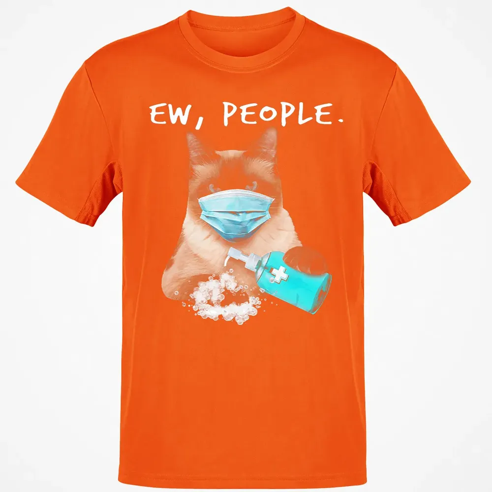 Siamese Cat Ew People Dog Wearing A Face Mask Classic Unisex T-Shirt - 9