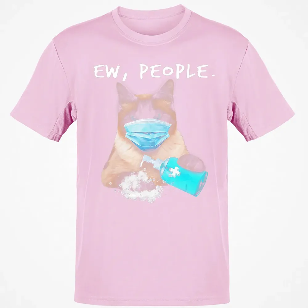 Siamese Cat Ew People Dog Wearing A Face Mask Classic Unisex T-Shirt - 6