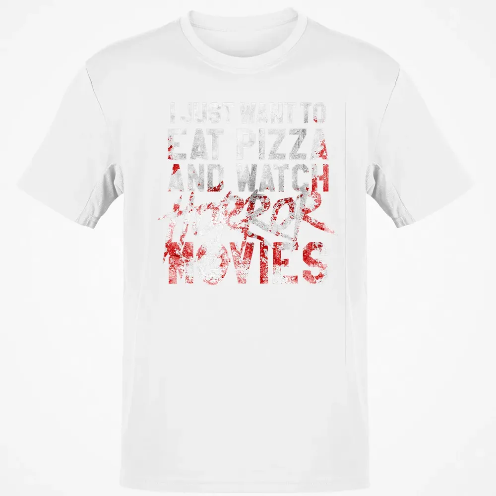 Funny Horror Movie Fan Gift   Halloween Pizza Classic Unisex T-Shirt - 13