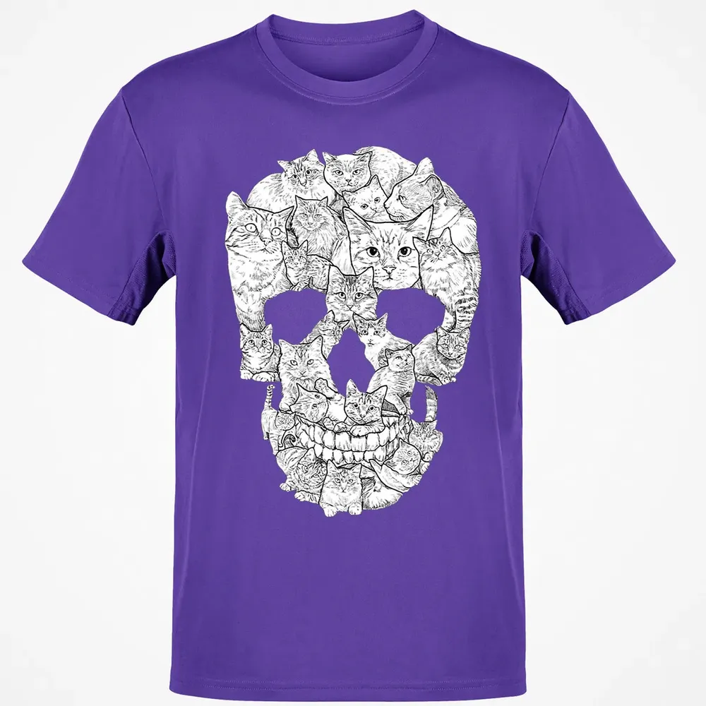 Cat Skull    Kitty Skeleton Halloween Costume Idea Classic Unisex T-Shirt - 10