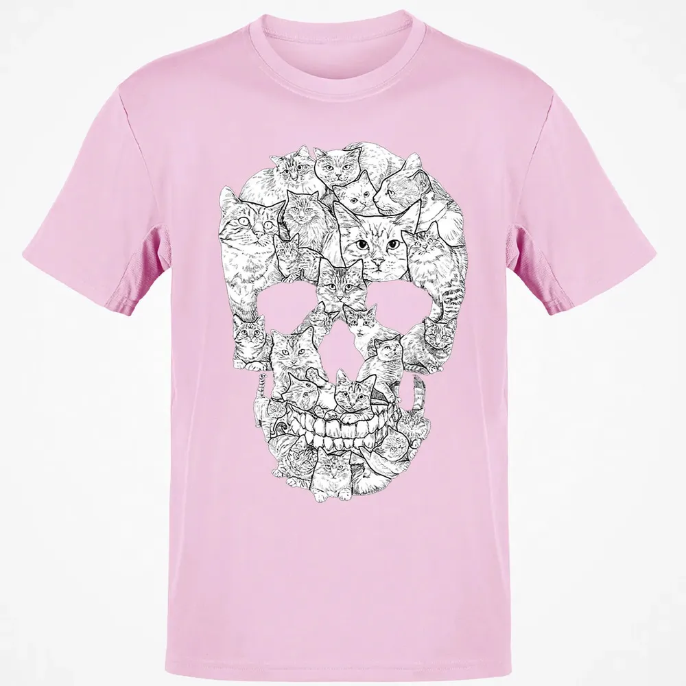 Cat Skull    Kitty Skeleton Halloween Costume Idea Classic Unisex T-Shirt - 6