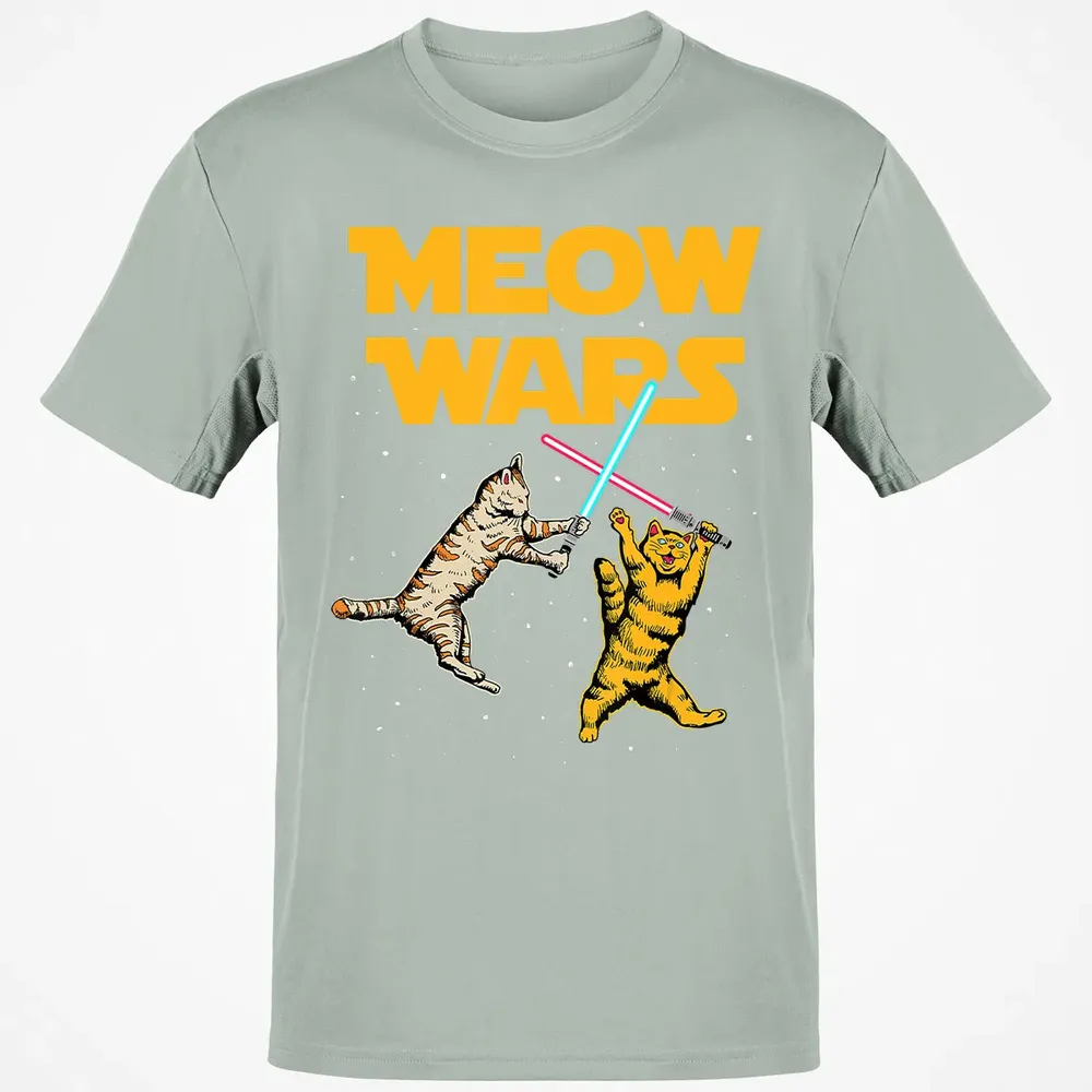 Meow Wars   Funny Cat Lover Gift Classic Unisex T-Shirt - 3