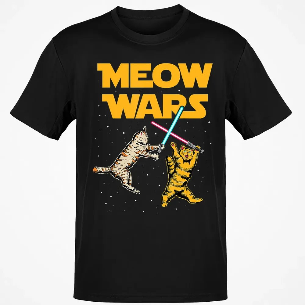 Meow Wars   Funny Cat Lover Gift Classic Unisex T-Shirt - 2