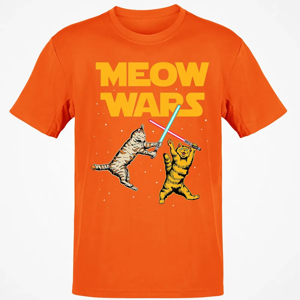 Meow Wars   Funny Cat Lover Gift Classic Unisex T-Shirt - 9