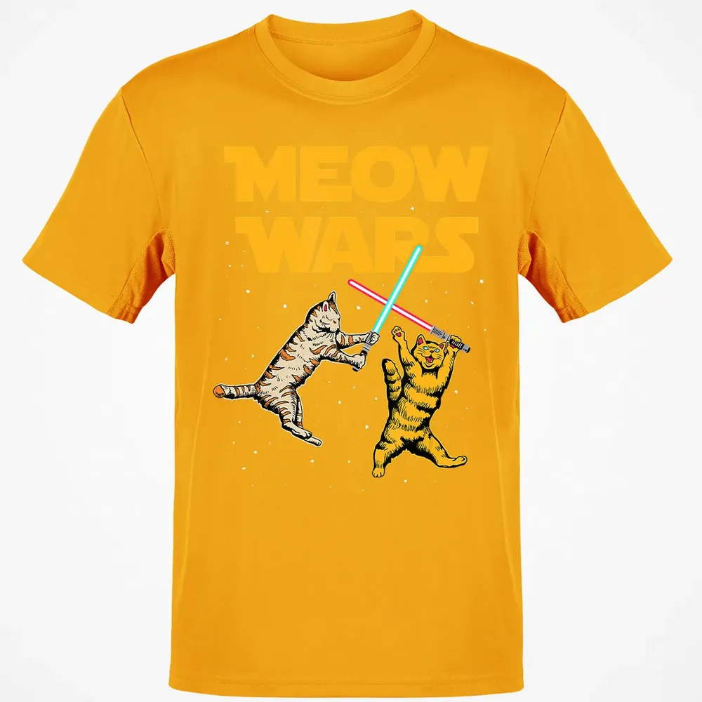 Meow Wars   Funny Cat Lover Gift Classic Unisex T-Shirt - 5