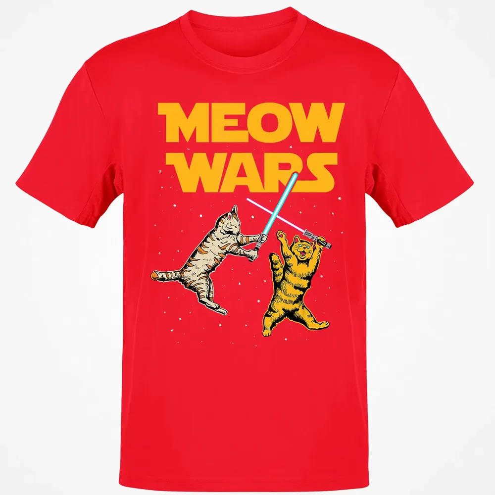 Meow Wars   Funny Cat Lover Gift Classic Unisex T-Shirt - 11
