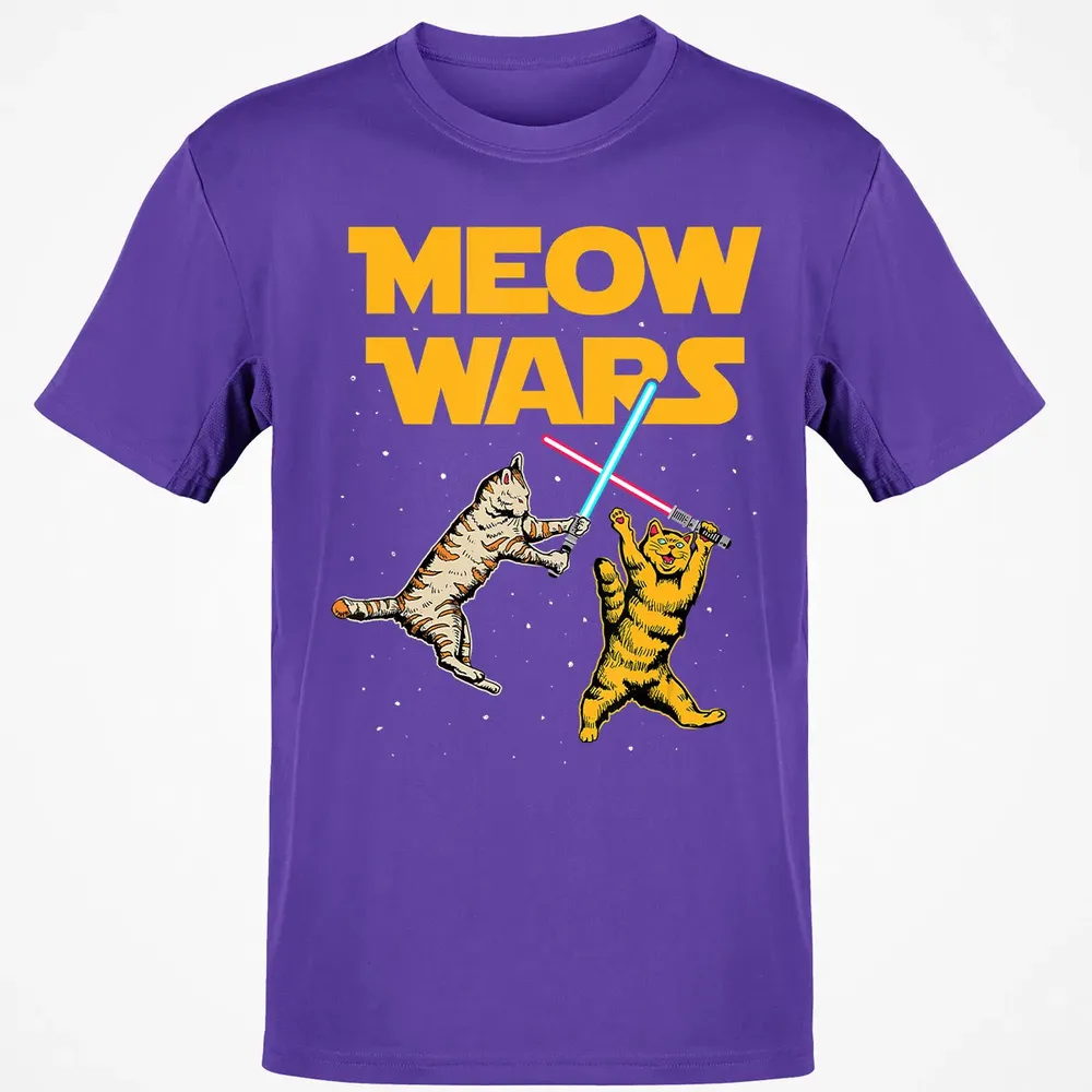 Meow Wars   Funny Cat Lover Gift Classic Unisex T-Shirt - 10