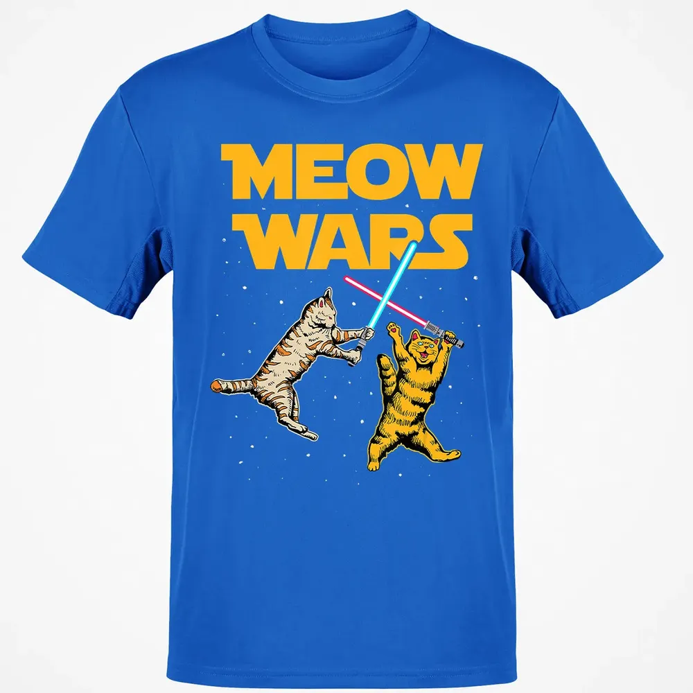 Meow Wars   Funny Cat Lover Gift Classic Unisex T-Shirt - 12