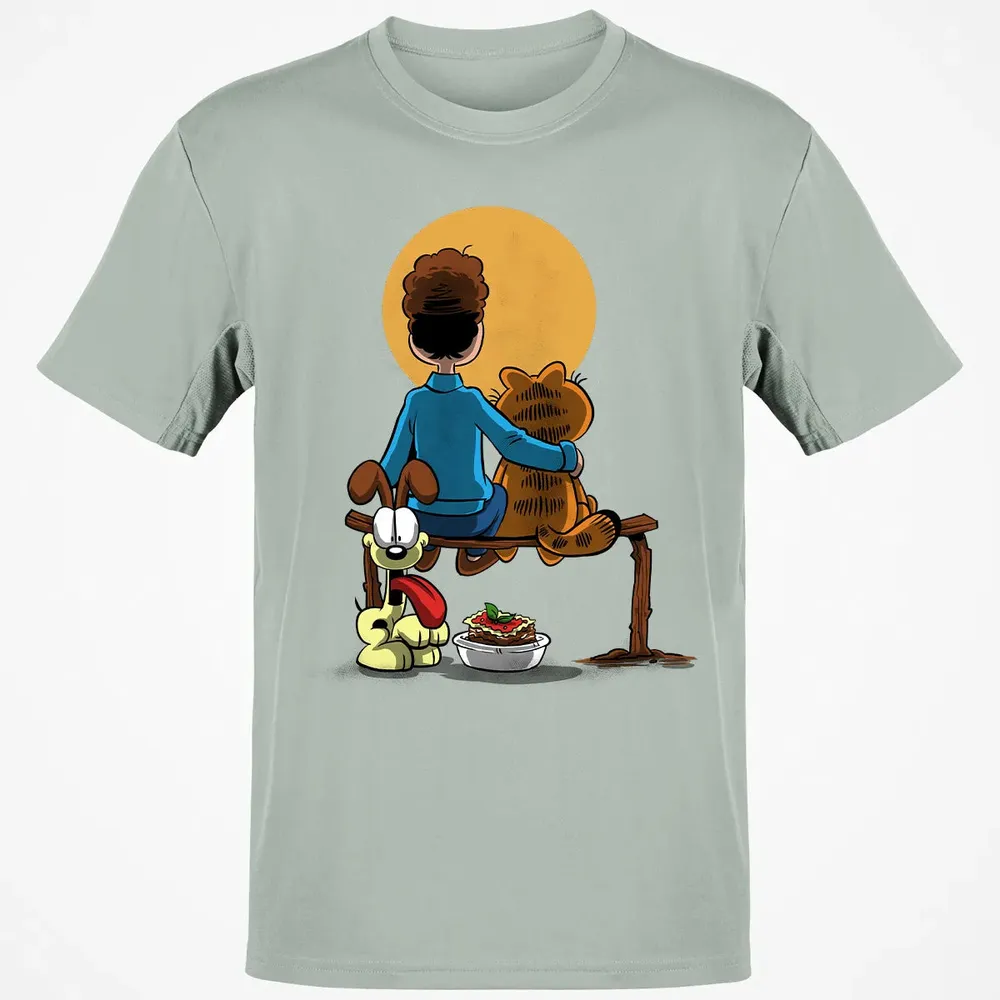 Family Gazing at the Moon Classic Unisex T-Shirt - 3