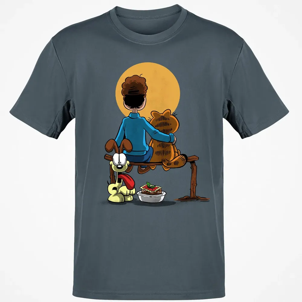Family Gazing at the Moon Classic Unisex T-Shirt - 4