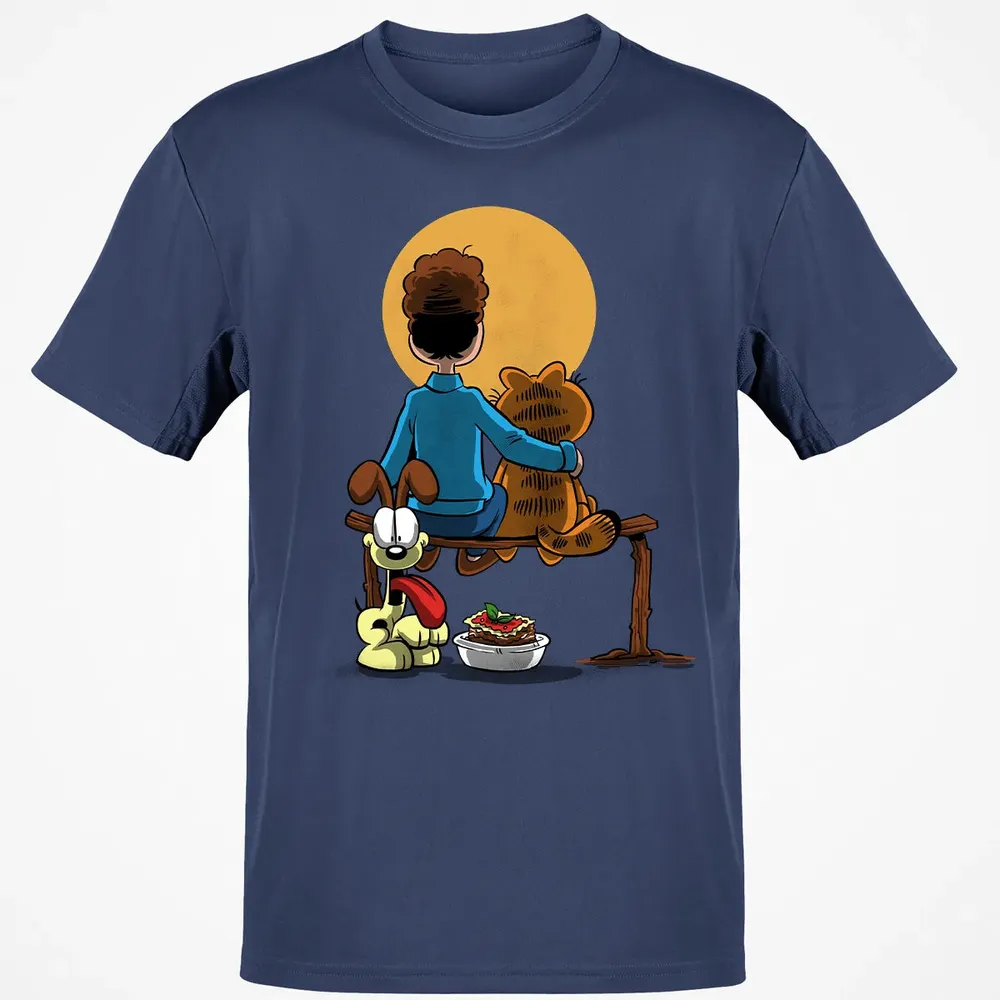 Family Gazing at the Moon Classic Unisex T-Shirt - 8