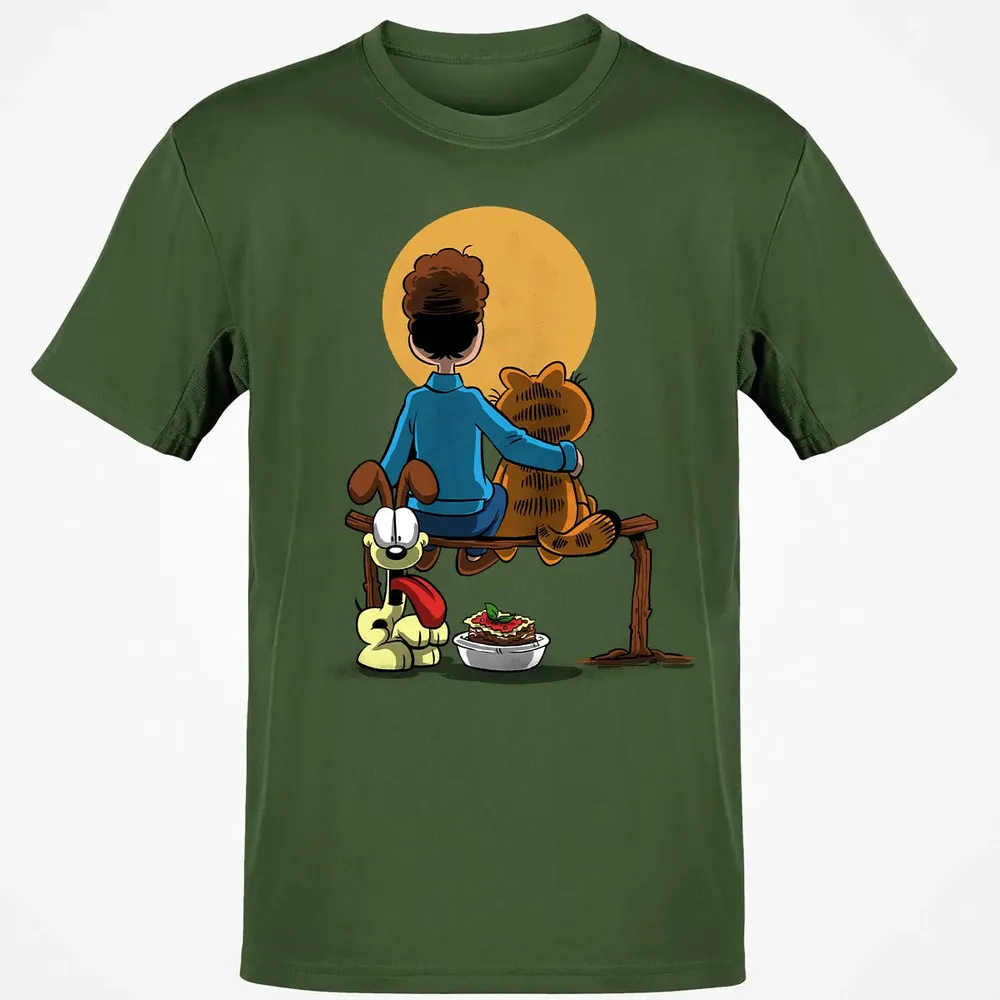 Family Gazing at the Moon Classic Unisex T-Shirt - 7