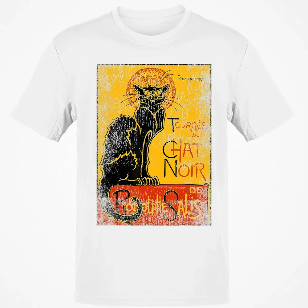 Vintage Tournee du Chat Noir Black Cat Gift For Halloween Classic Unisex T-Shirt - 13