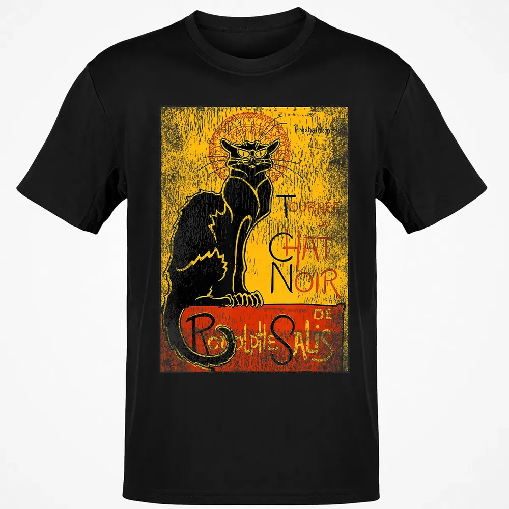 Vintage Tournee du Chat Noir Black Cat Gift For Halloween Classic Unisex T-Shirt - 2