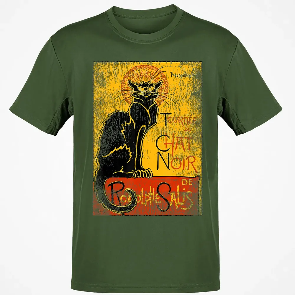 Vintage Tournee du Chat Noir Black Cat Gift For Halloween Classic Unisex T-Shirt - 7