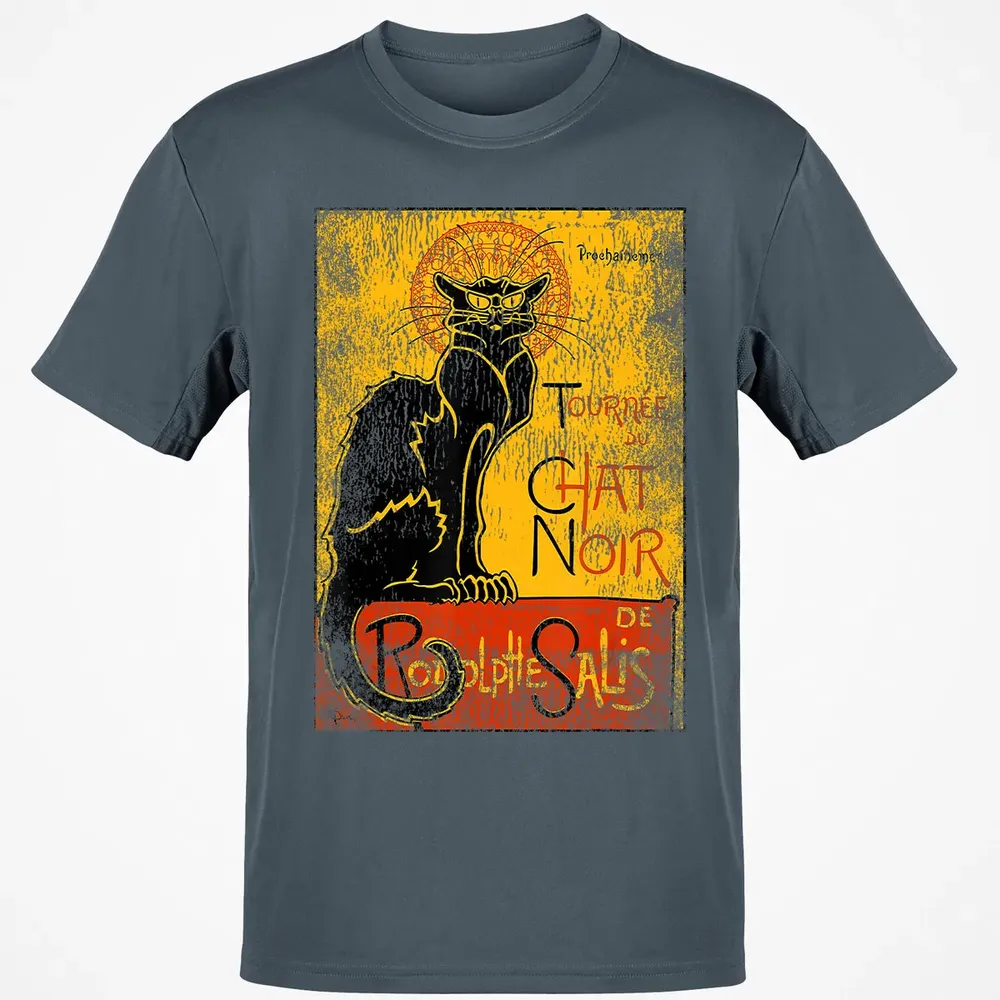 Vintage Tournee du Chat Noir Black Cat Gift For Halloween Classic Unisex T-Shirt - 4