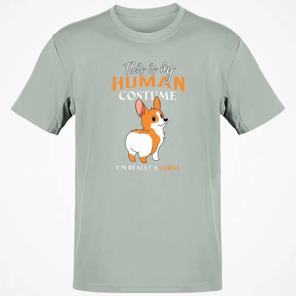 This Is My Human Costume I'm Really A Corgi Funny Halloween Classic Unisex T-Shirt - 3