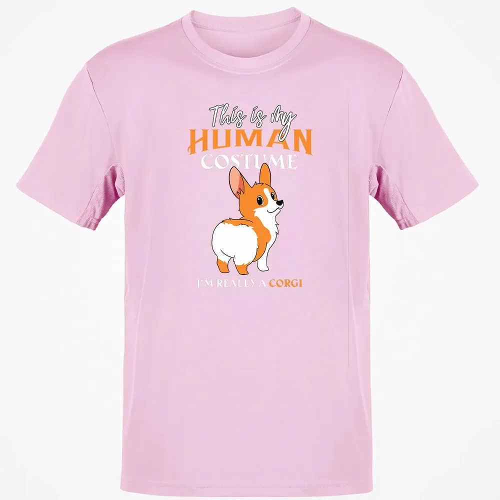 This Is My Human Costume I'm Really A Corgi Funny Halloween Classic Unisex T-Shirt - 6