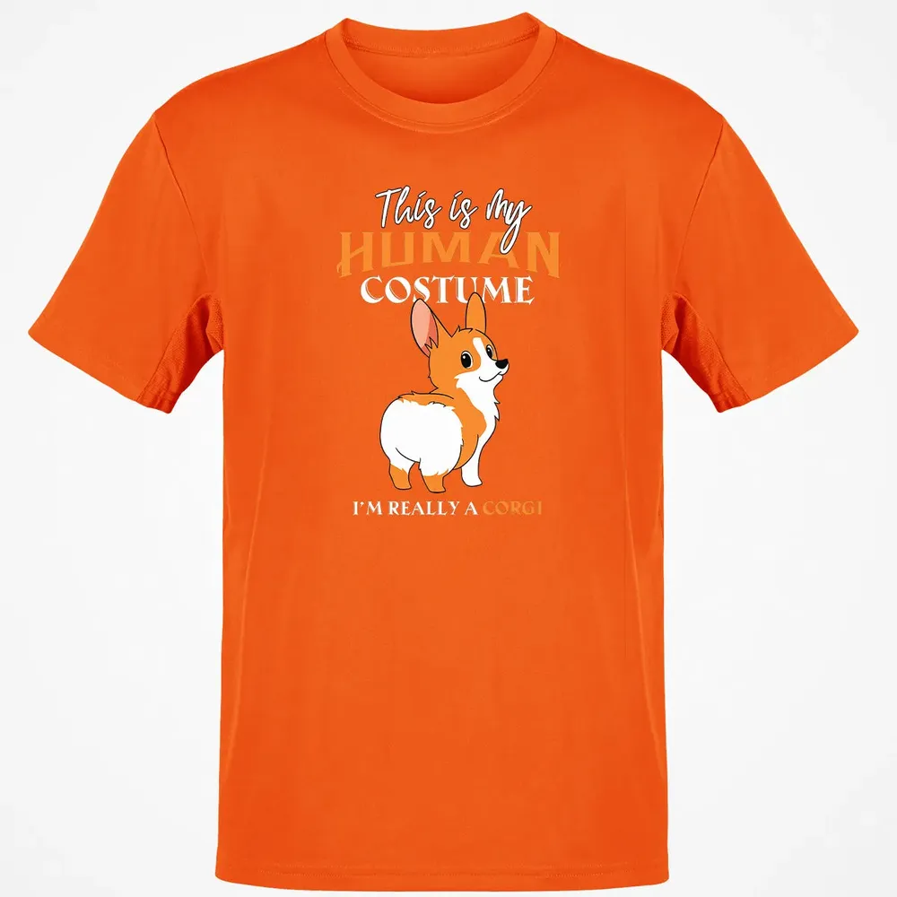 This Is My Human Costume I'm Really A Corgi Funny Halloween Classic Unisex T-Shirt - 9