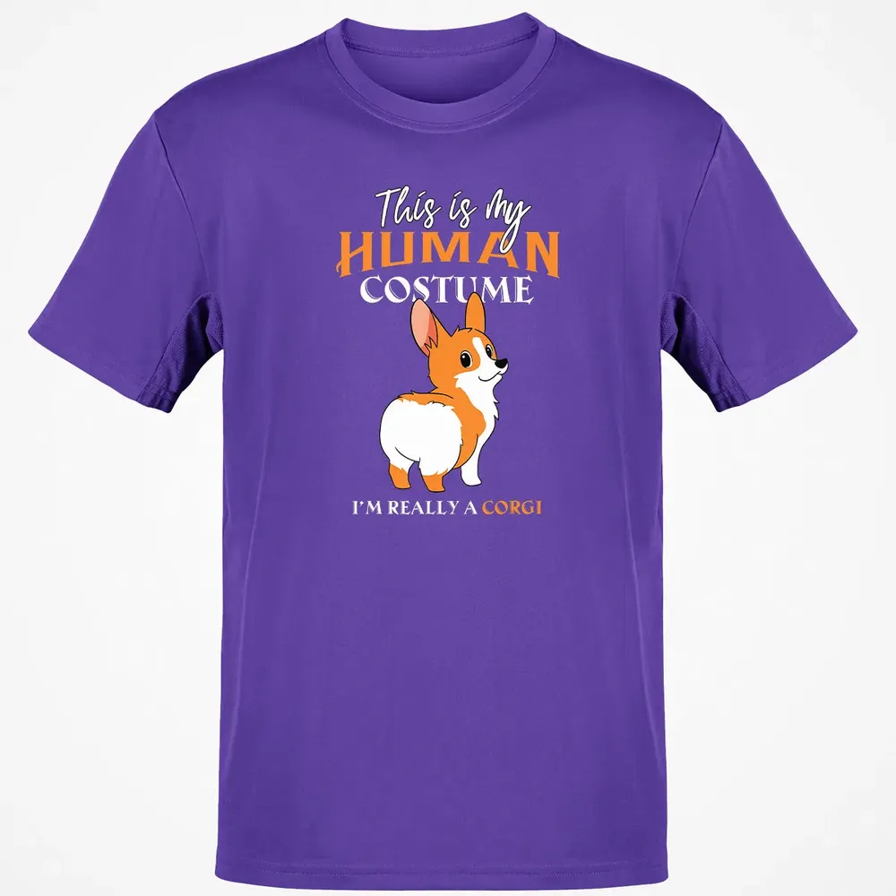 This Is My Human Costume I'm Really A Corgi Funny Halloween Classic Unisex T-Shirt - 10
