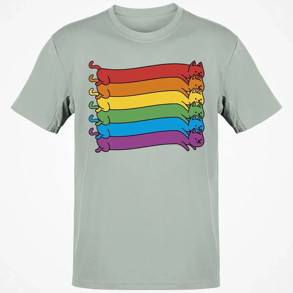 Rainbow Cats Pride Flag Classic Unisex T-Shirt - 3