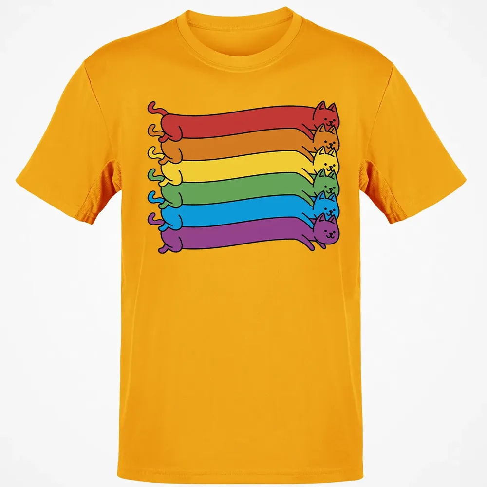 Rainbow Cats Pride Flag Classic Unisex T-Shirt - 5