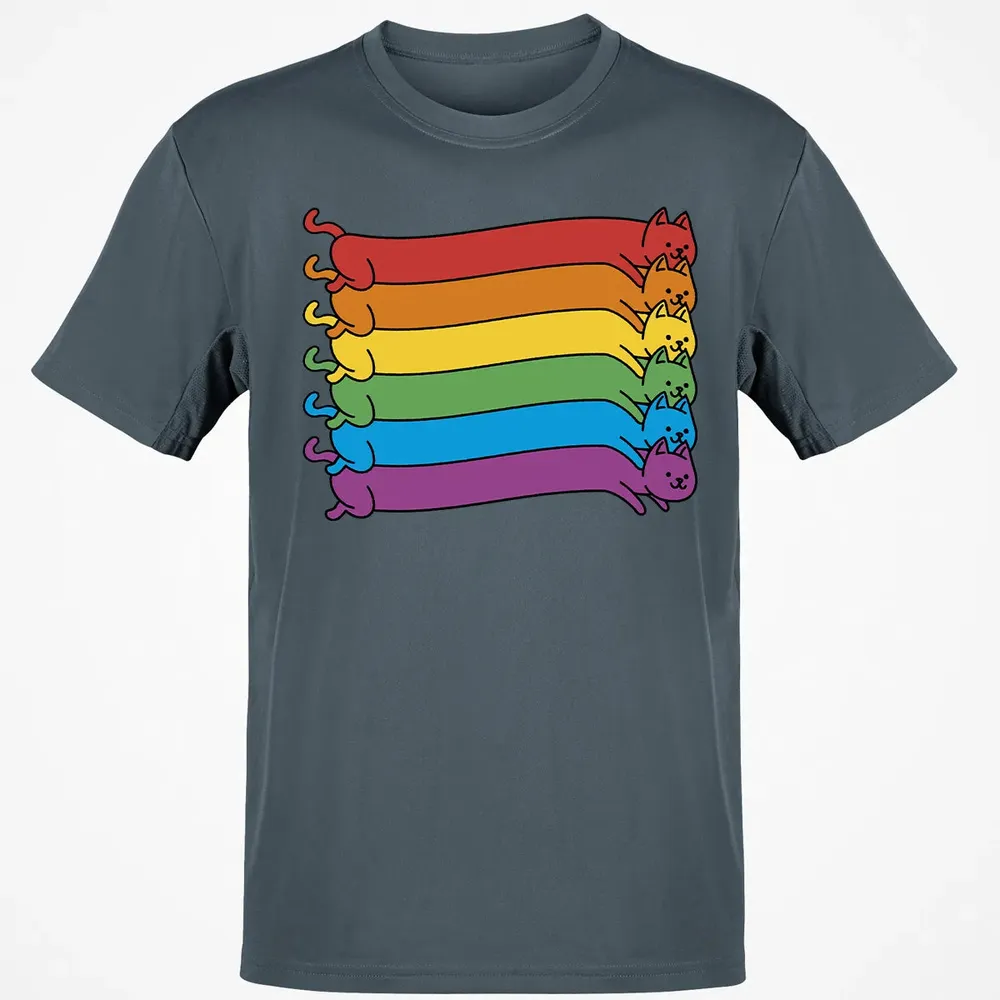 Rainbow Cats Pride Flag Classic Unisex T-Shirt - 4