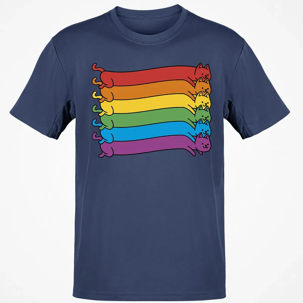 Rainbow Cats Pride Flag Classic Unisex T-Shirt - 8