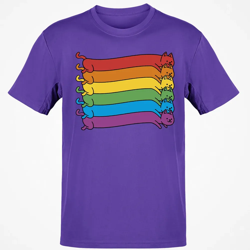 Rainbow Cats Pride Flag Classic Unisex T-Shirt - 10