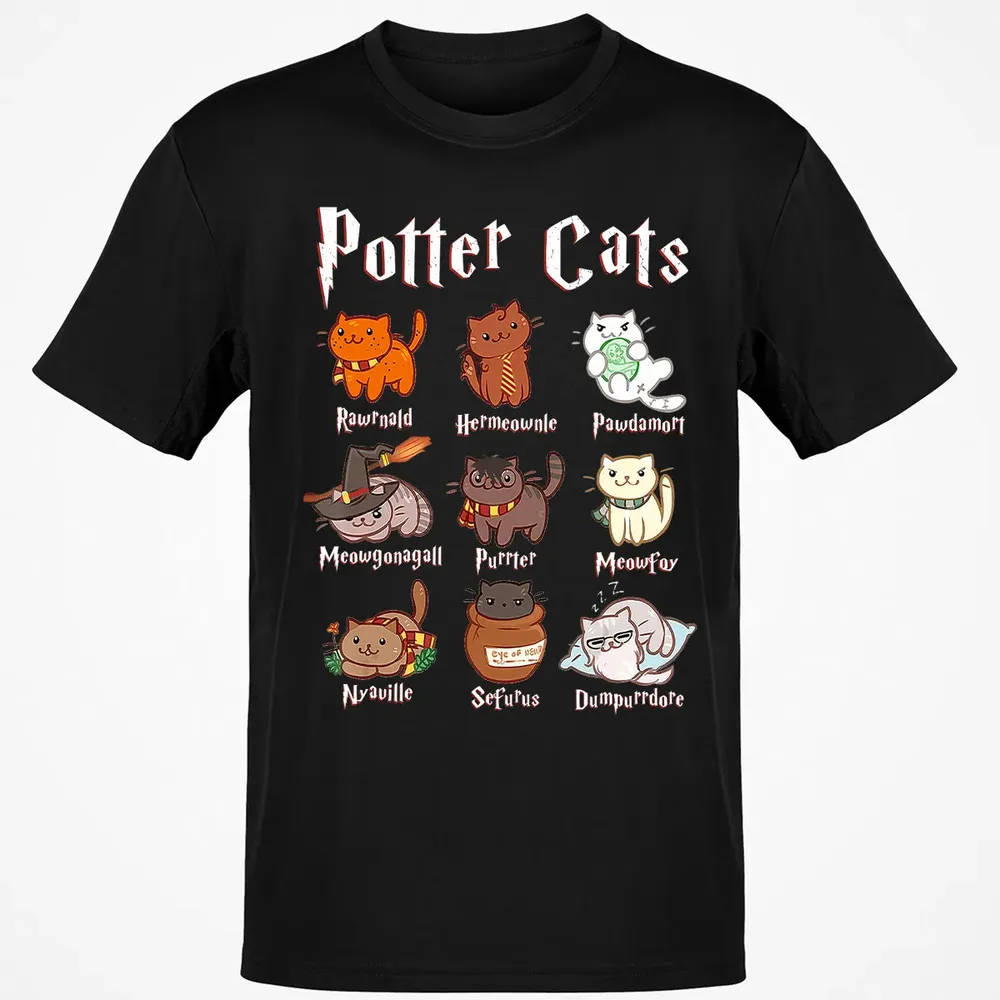 Potter Cats    Funny gift for Cat Lovers Classic Unisex T-Shirt - 2