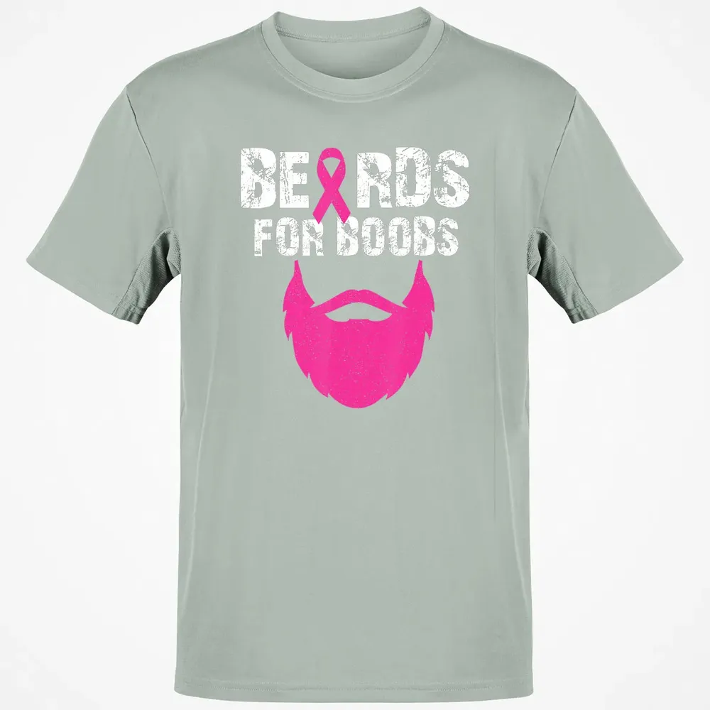 Beards for boobs Breast cancer awareness Classic Unisex T-Shirt - 3