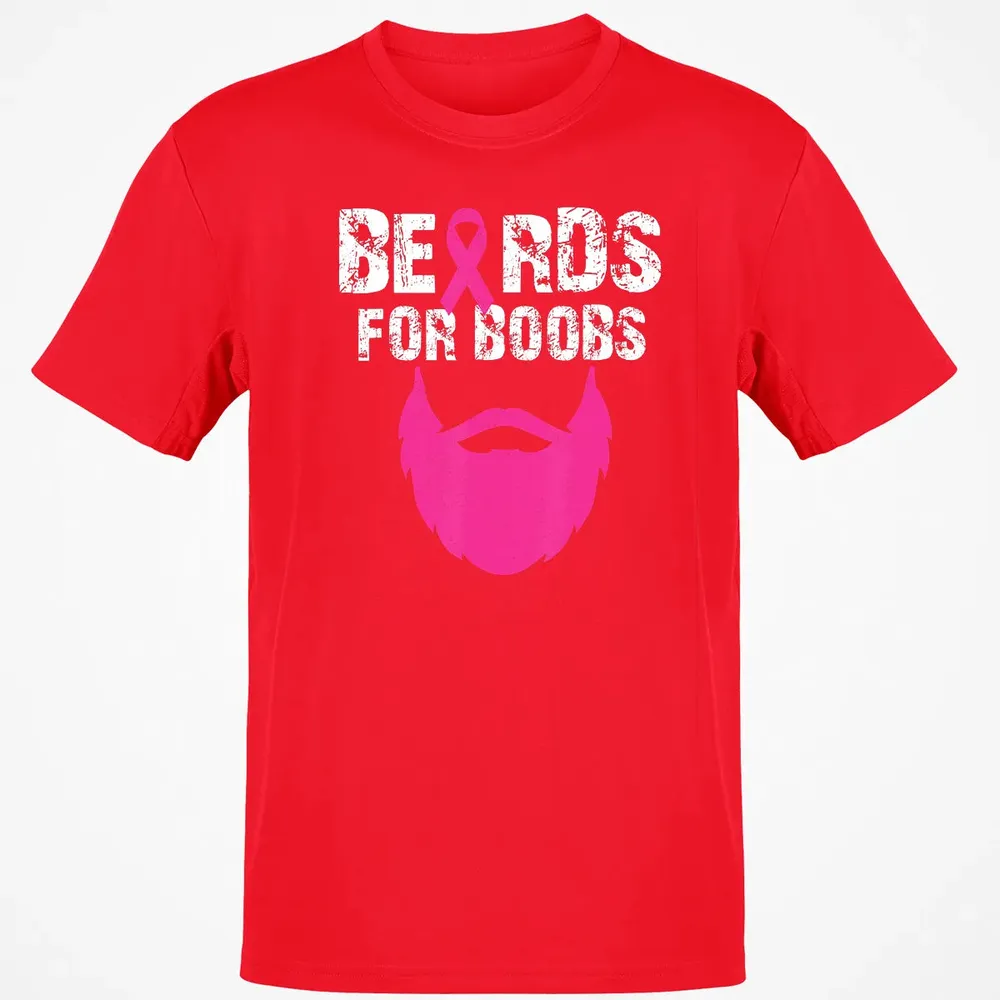 Beards for boobs Breast cancer awareness Classic Unisex T-Shirt - 11