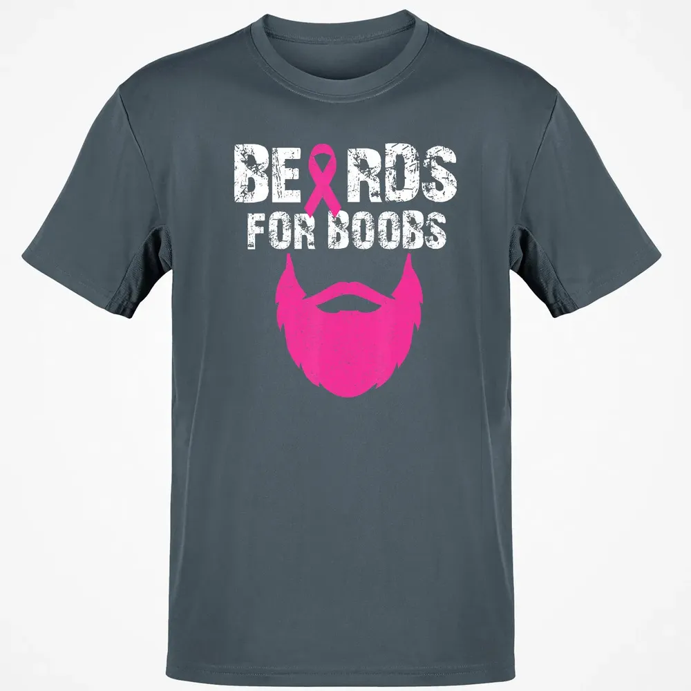 Beards for boobs Breast cancer awareness Classic Unisex T-Shirt - 4