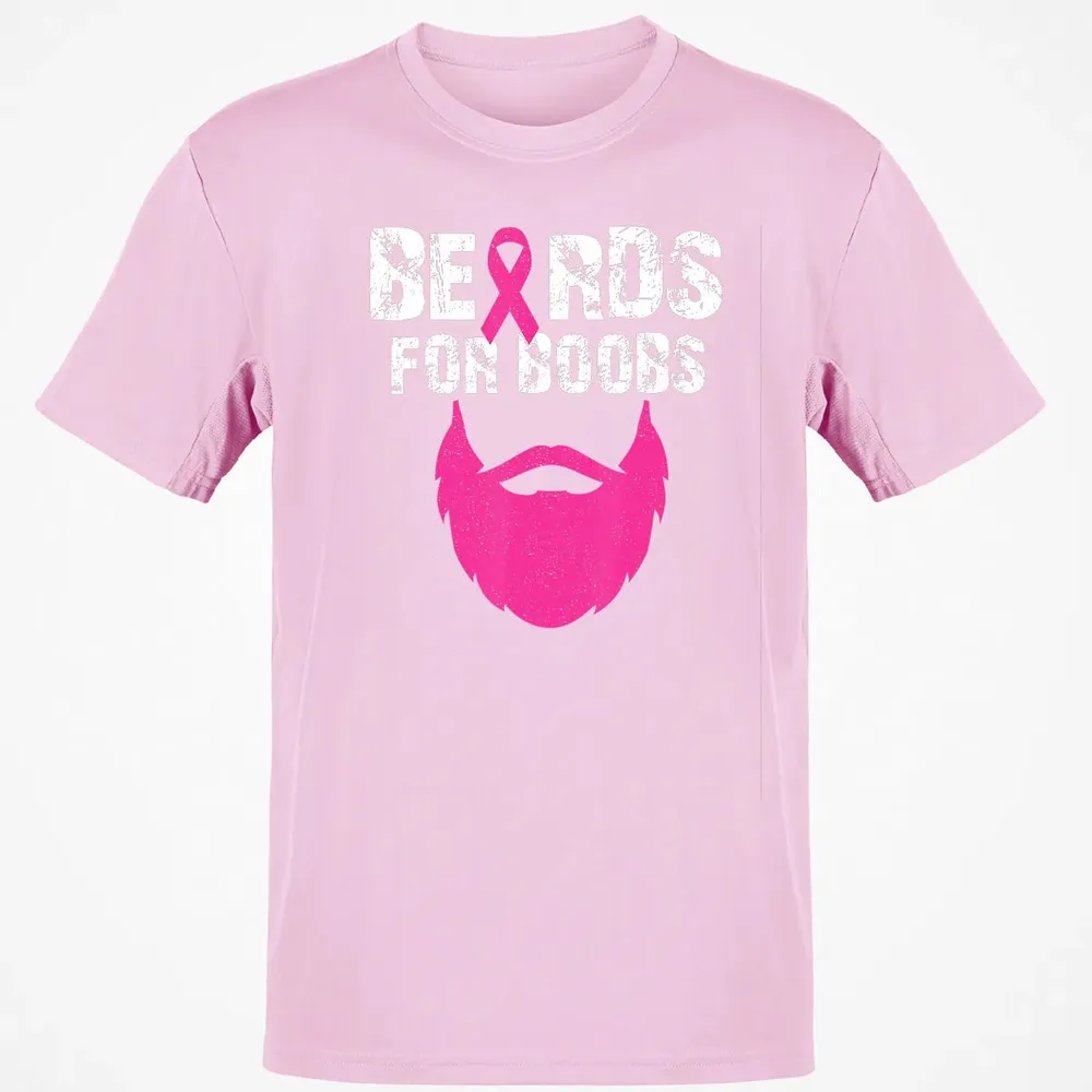 Beards for boobs Breast cancer awareness Classic Unisex T-Shirt - 6