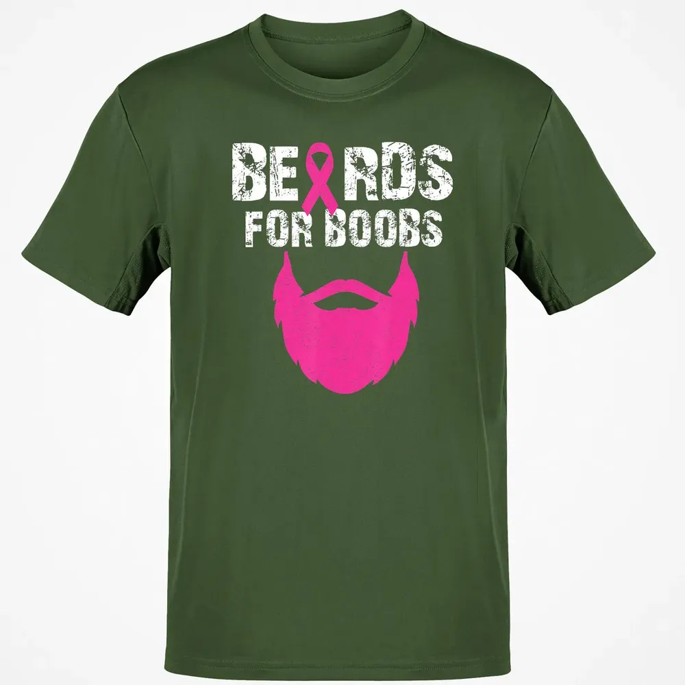Beards for boobs Breast cancer awareness Classic Unisex T-Shirt - 7