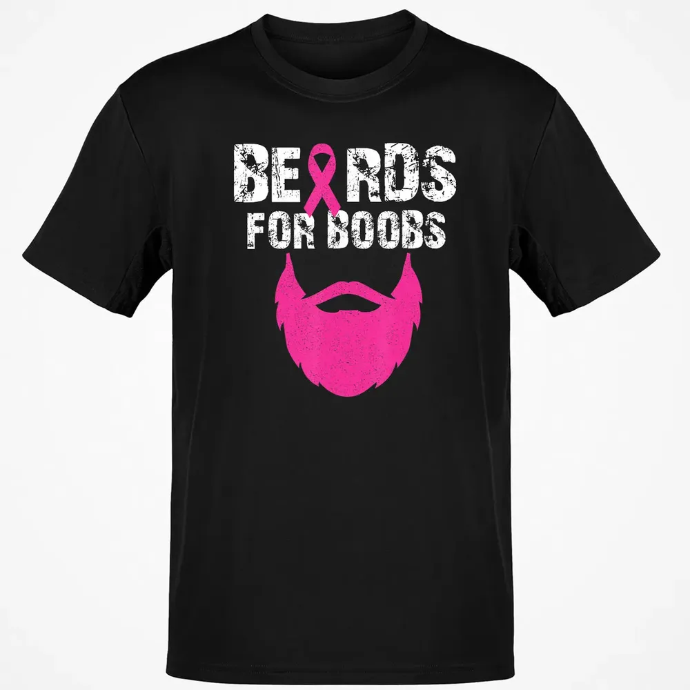 Beards for boobs Breast cancer awareness Classic Unisex T-Shirt - 2