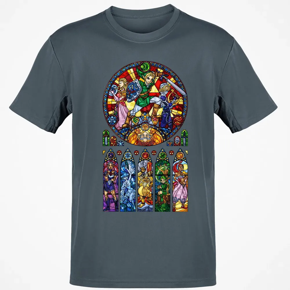Zelda Stained Glass Classic Unisex T-Shirt - 4