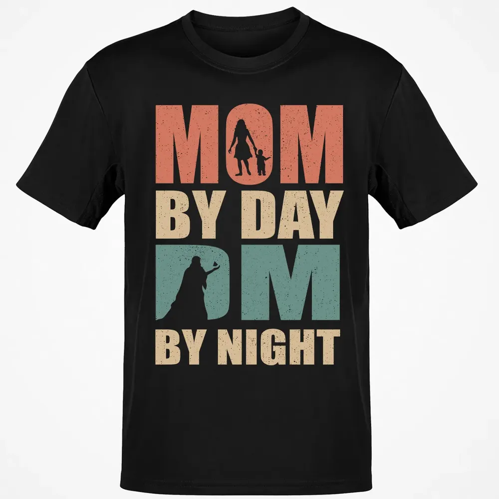 Mom By Day DM By Night DND Classic Unisex T-Shirt - 2