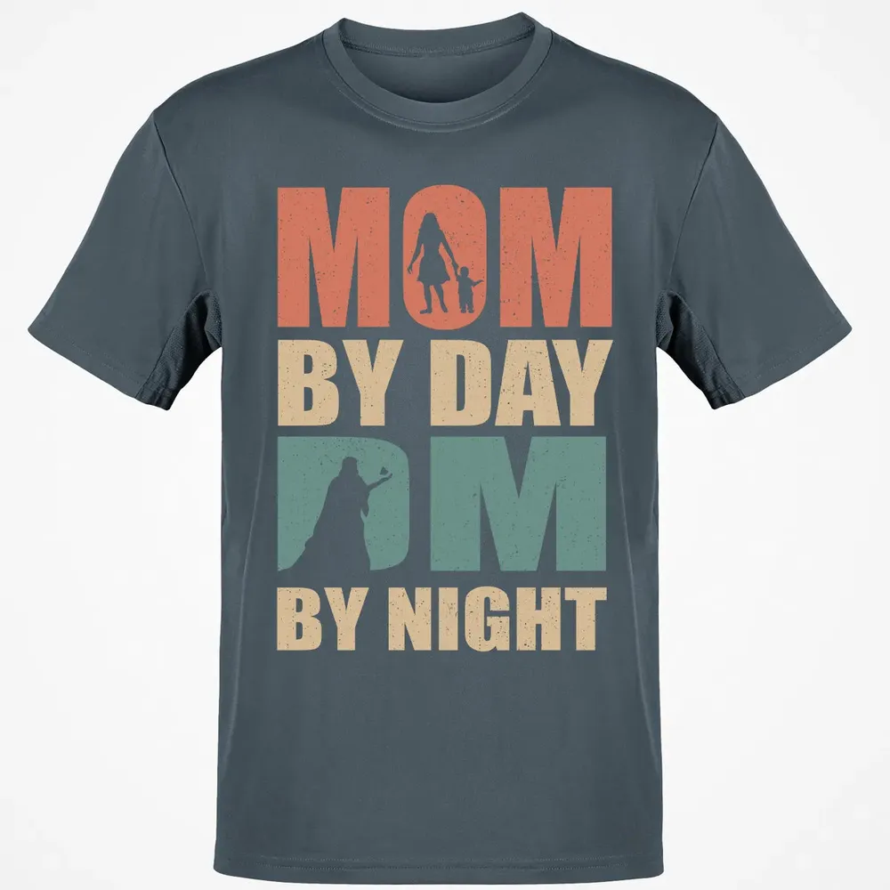 Mom By Day DM By Night DND Classic Unisex T-Shirt - 4