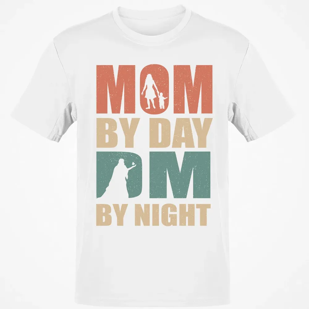 Mom By Day DM By Night DND Classic Unisex T-Shirt - 13
