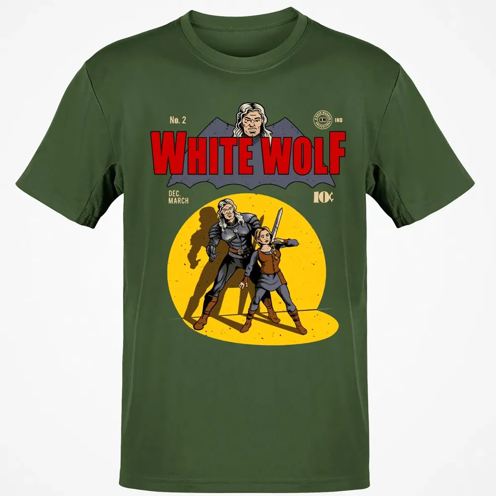 White Wolf Classic Unisex T-Shirt - 7